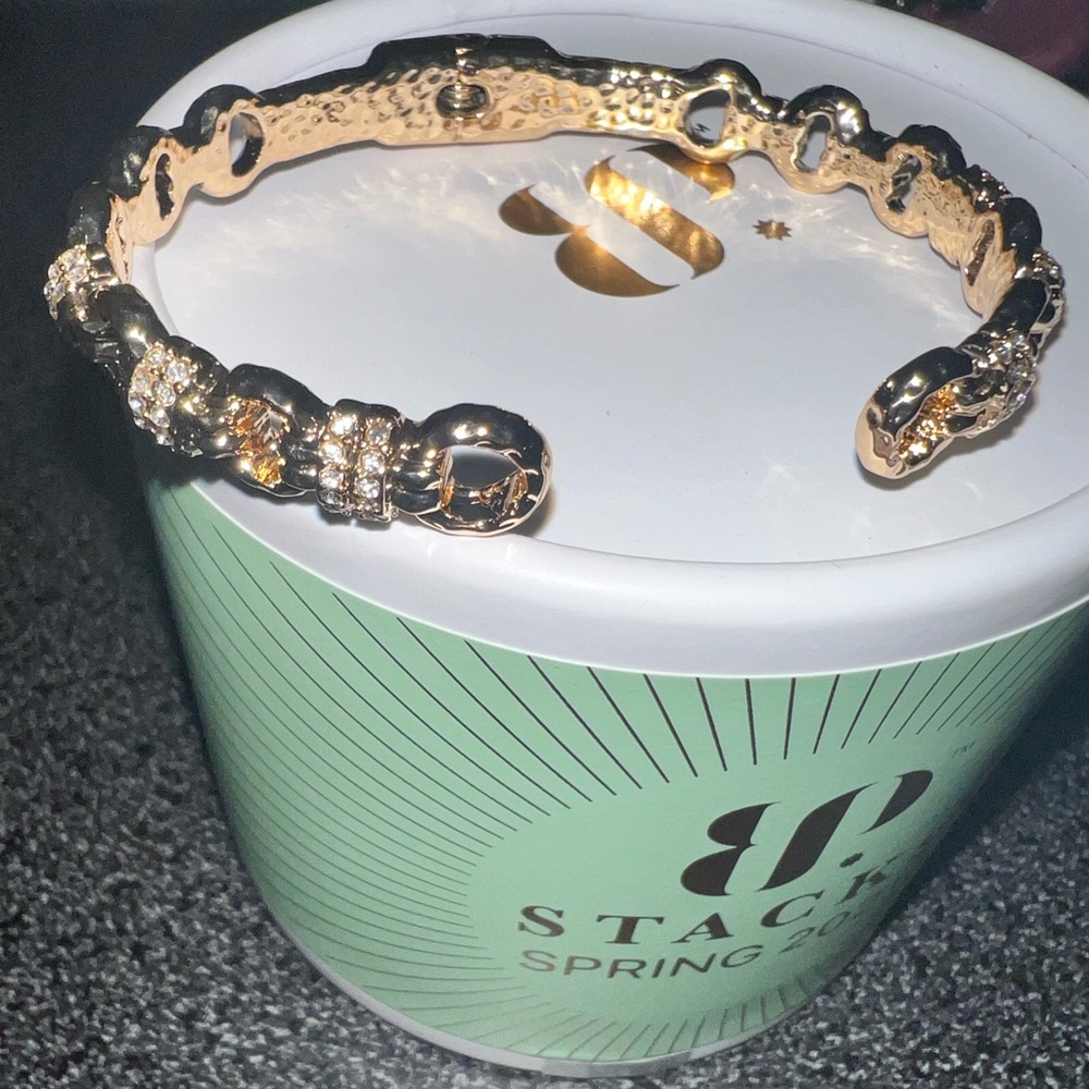 Cuff From Seaside Glamor Ring Bomb Party Spring Stacks 2025 Gold Plating